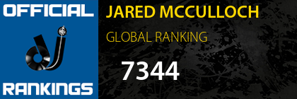 JARED MCCULLOCH GLOBAL RANKING