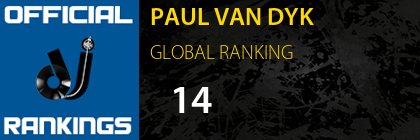PAUL VAN DYK GLOBAL RANKING
