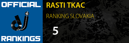 RASTI TKAC RANKING SLOVAKIA