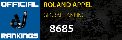 ROLAND APPEL GLOBAL RANKING