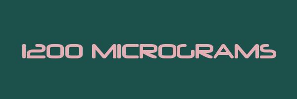 1200 MICROGRAMS Logo