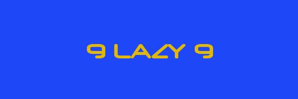 9 LAZY 9 Logo