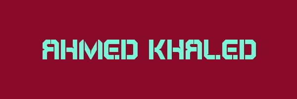 AHMED KHALED Logo