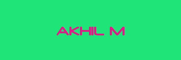 AKHIL M Logo