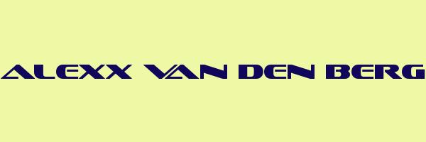ALEXX VAN DEN BERG Logo