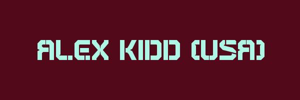 ALEX KIDD (USA) Logo