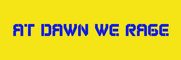 AT DAWN WE RAGE Logo