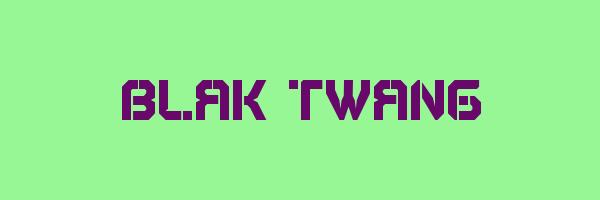 BLAK TWANG Logo