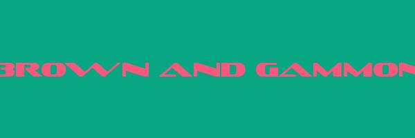 BROWN AND GAMMON Logo