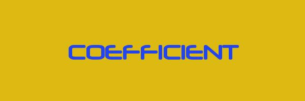COEFFICIENT Logo