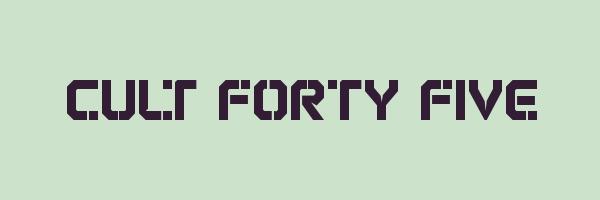 CULT FORTY FIVE Logo