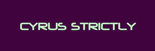 CYRUS STRICTLY Logo