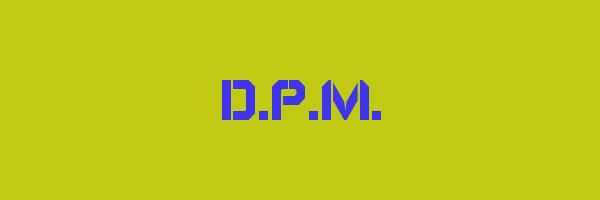 D.P.M. Logo