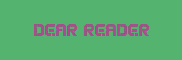 DEAR READER Logo