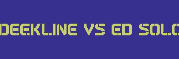 DEEKLINE VS ED SOLO Logo