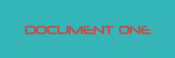 DOCUMENT ONE Logo