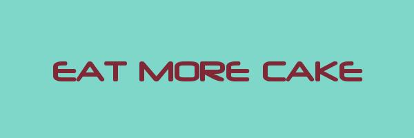 EAT MORE CAKE Logo