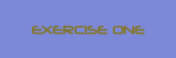 EXERCISE ONE Logo