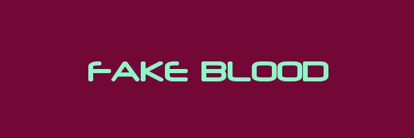 FAKE BLOOD Logo