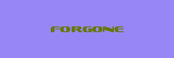 FORGONE Logo