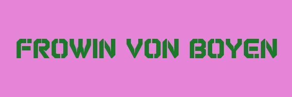 FROWIN VON BOYEN Logo