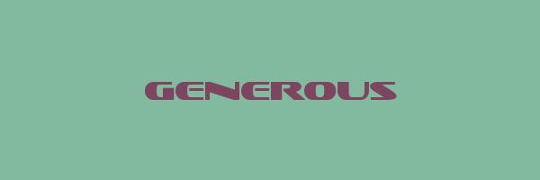 GENEROUS Logo