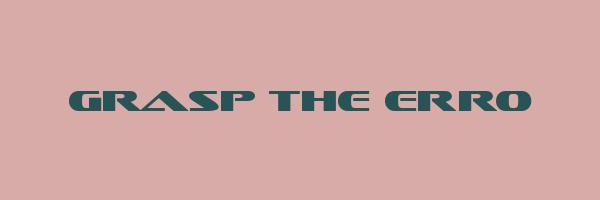 GRASP THE ERRO Logo