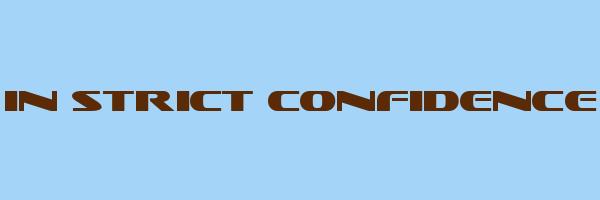 IN STRICT CONFIDENCE Logo