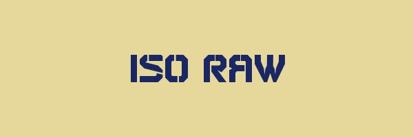 ISO RAW Logo