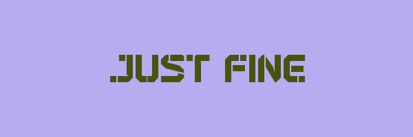 JUST FINE Logo