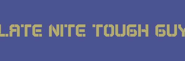 LATE NITE TOUGH GUY Logo