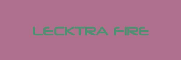 LECKTRA FIRE Logo