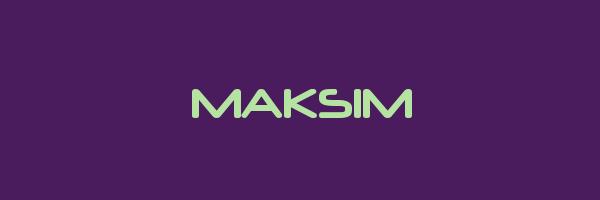 MAKSIM Logo