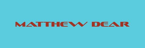 MATTHEW DEAR Logo