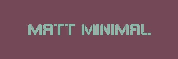MATT MINIMAL Logo