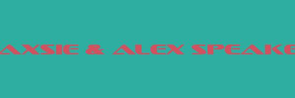MAXSIE & ALEX SPEAKER Logo