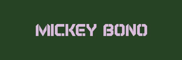 MICKEY BONO Logo
