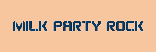 MILK PARTY ROCK Logo
