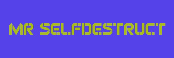 MR SELFDESTRUCT Logo