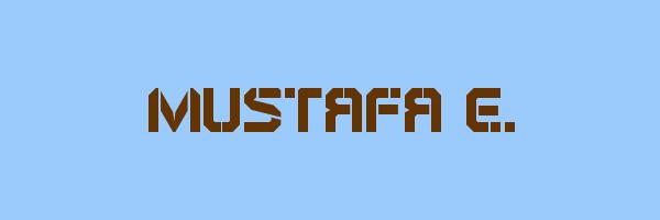 MUSTAFA E. Logo