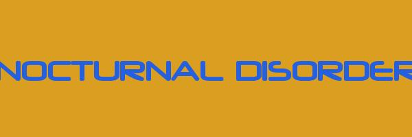 NOCTURNAL DISORDER Logo