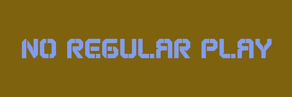 NO REGULAR PLAY Logo
