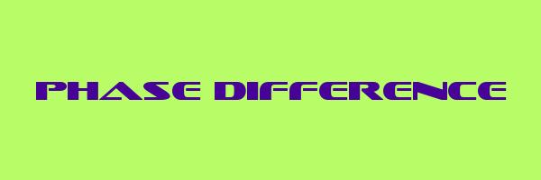 PHASE DIFFERENCE Logo
