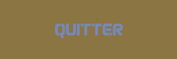 QUITTER Logo