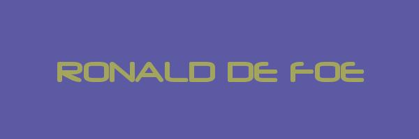 RONALD DE FOE Logo