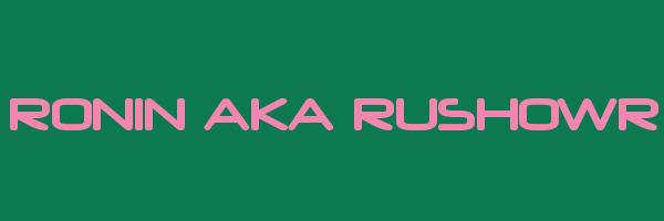 RONIN AKA RUSHOWR Logo