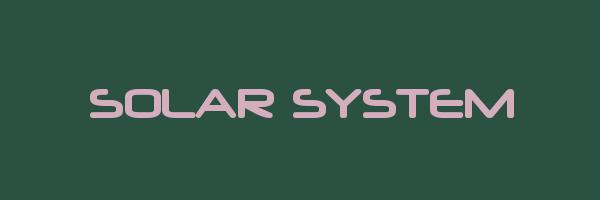 SOLAR SYSTEM Logo
