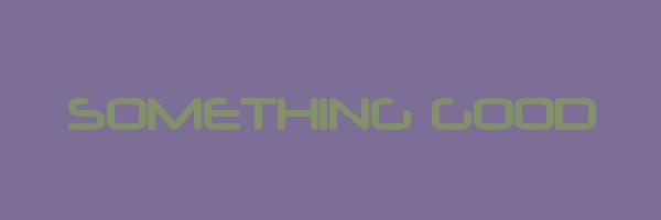 SOMETHING GOOD Logo