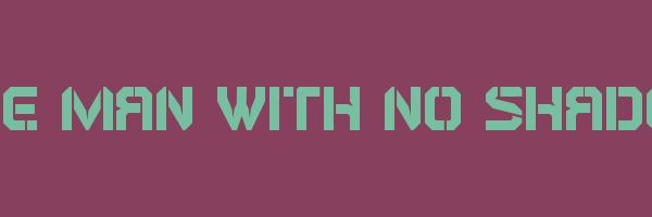 THE MAN WITH NO SHADOW Logo