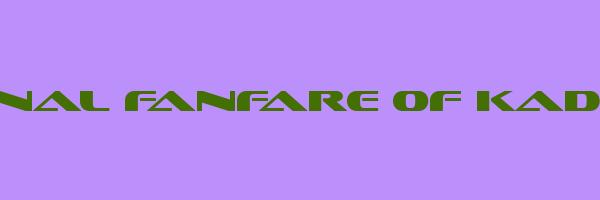 THE NATIONAL FANFARE OF KADEBOSTANY Logo